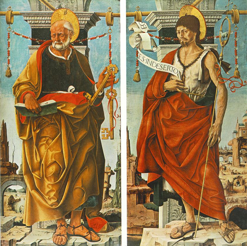 COSSA, Francesco del St Peter and St John the Baptist (Griffoni Polyptych) drg